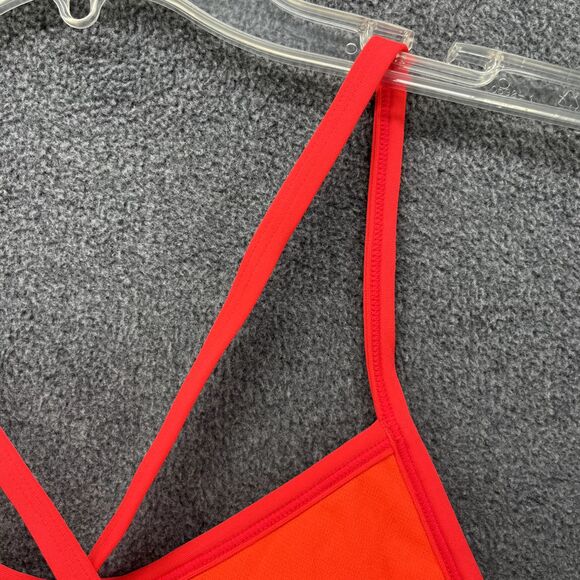 TYR Bikini Top Womens Large 10 12 Red Modena Pacific Tie back Swimwear - Picture 14 of 16